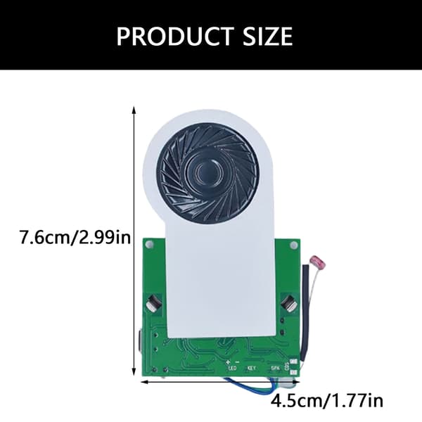 Lyssensorer Lydmodul MicroUSB Opptakbar Lydbrikke for DIY Stemme null - Light control model