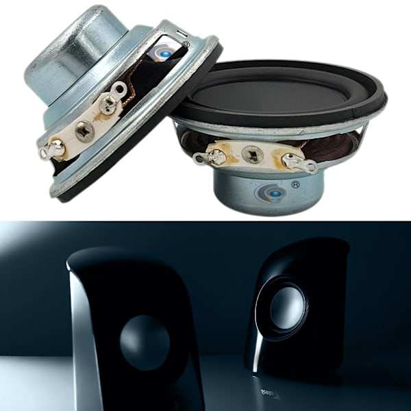 45mm 4Ohm 5W Full Range Stereo Högtalare Runda Högtalare 16Coil Gummikant Multimedia Högtalare