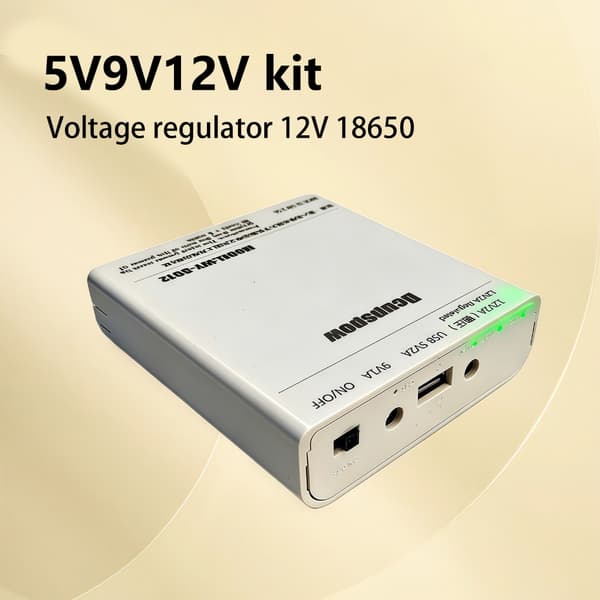 Kompakt UPS-batterihållare för modemrouterkamera stöder 3 platser 18650 batterihölje