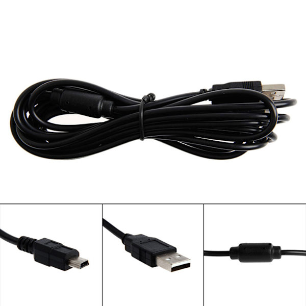 USB Laddningskabel för PS3-kontroll, Strömladdningskabel för 3 Gampad Joystick Speltillbehör