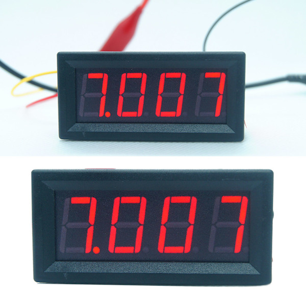 Super Mini 0,56 Tums 4-siffrig Voltmeter 100V för 13 12 Pro Max/Pro/Mini