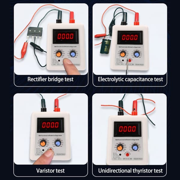 Multifunktionsmåler Diode Triode Spændingskapacitetsmåler Modstå Spændingstester IGBT Transistor Tester 50-3700V Green