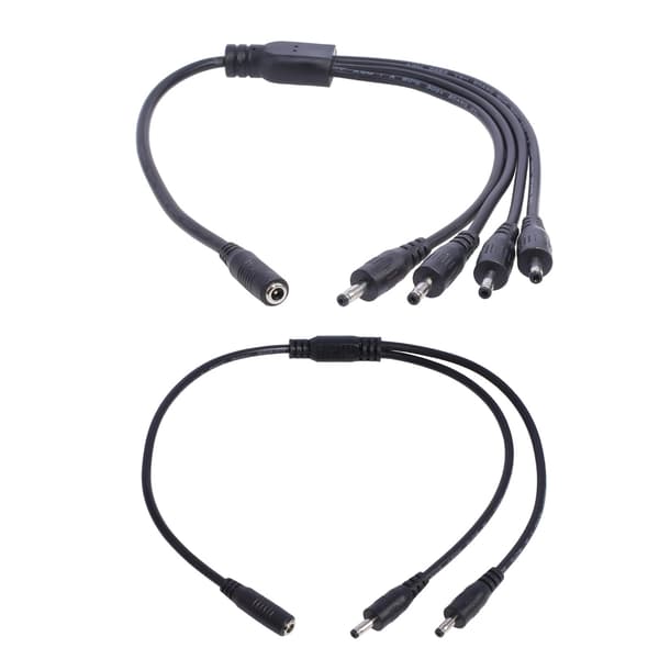 3,5 mm x 1,35 mm DC-fatplugg-splitteradapterkabel for ansiktsrensere LED null - One point two