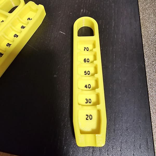 Plastjusteringer Tees Højdejustering Golf Tees Højde Måler Elevator White
