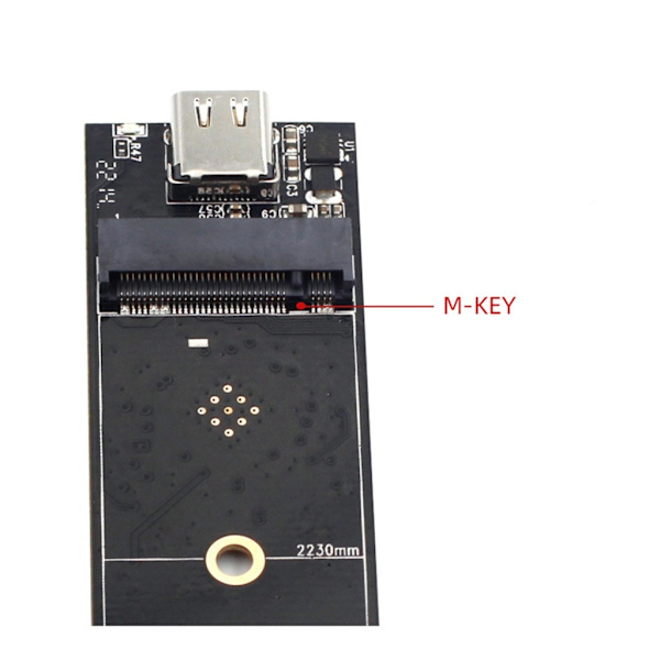 Multiple Protocol M.2 NGFFs NVME til USB 3.1 Bundkort Konvertere Hurtig Dataoverførsel Gennem USB C Interfaces