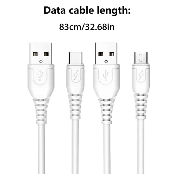 USB till Typ C/USB 5Pin Datakabel, 2A Snabbladdningskabel 100cm Micro USB 2A
