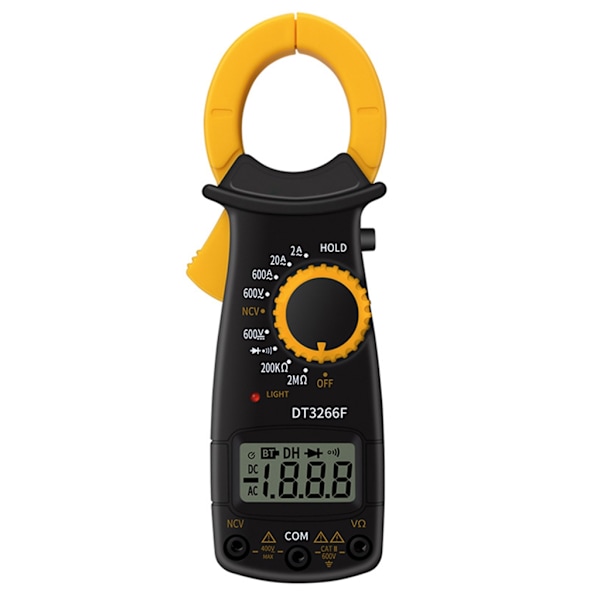 DT-3266F Digital Amper Clamp Meter Multimeter AC/DC Spänning Resistor Testare
