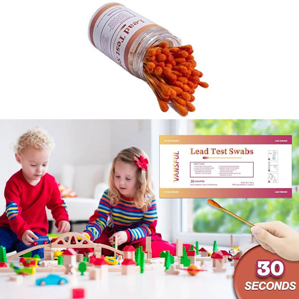 30 st Testpinnar Blytestkit för Keramik, Porslin, Metall, Trä - Snabbtestverktyg