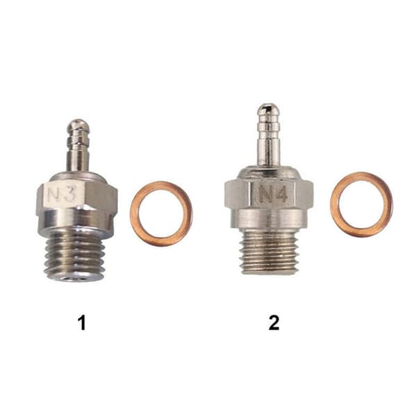 Stål N3-N4 Gløderør til HSP 70117 1:10 1/8 RC Bilmotor Reservedele N4