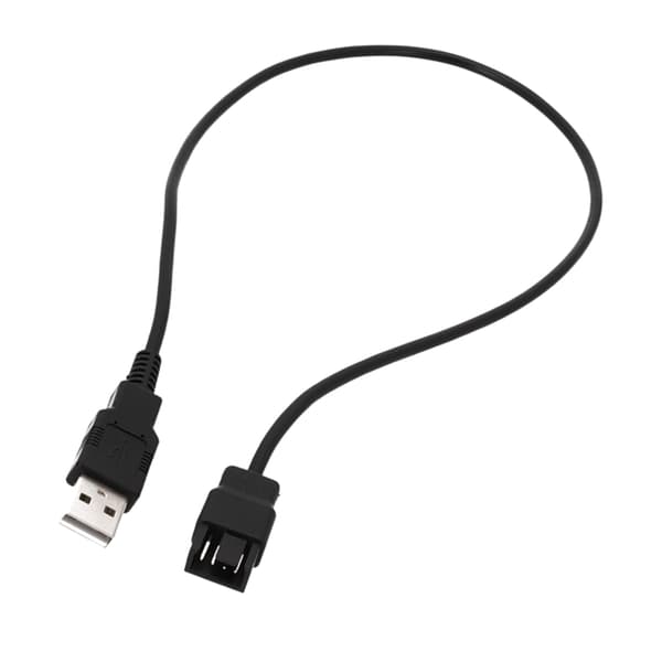 Effektiv 4-pin USB Laptop Køleventilator Kabel USB til 4-pin 3-pin Ventilator Strømforsyning 100