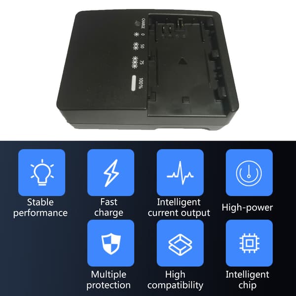 LC-E6E LC-E6 oplader til LP-E6 LP-E6N batteri til 5D2 5D3 60D 7D 70D Only charger