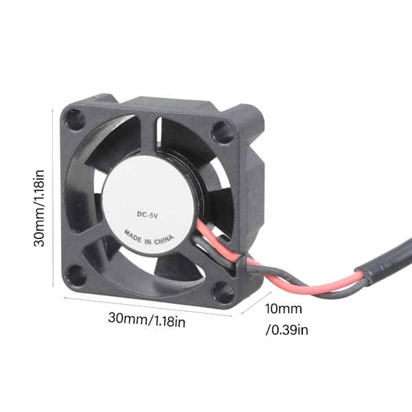 DC5V Hurtig Køling Blæser USB Strøm 30x30x10mm Effektiv Blæser Til Computer 3D Printer