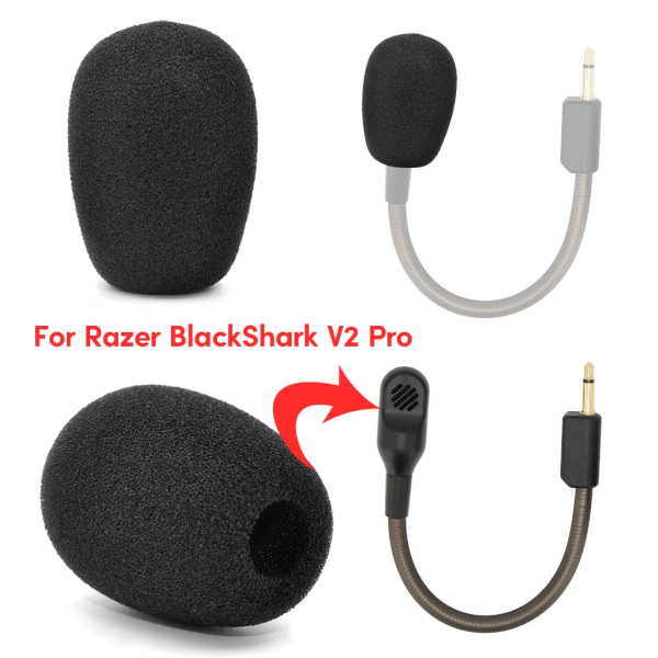 5 st Vindruta cover för BlackShark V2 Pro Headset Professionella mikrofonskydd reducerar effektivt brus