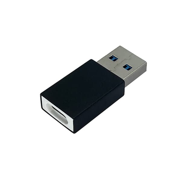 USB Data Blocker Snabb Laddningsadapter med Datablockeringsfunktion Snabb Laddning Klar Black