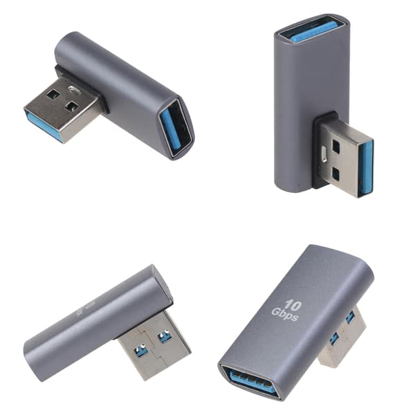 USB til USB A Adapter USB Hun til USB Han Albue Konverter til Laptop Tablet