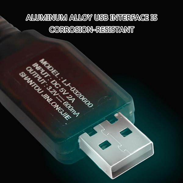 600MA USB Laddningskabel för 9.6V Litiumbatteri Högpresterande Modeller