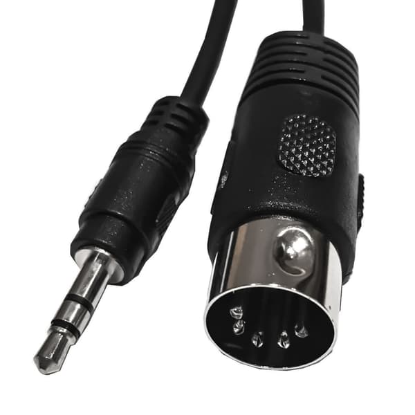 5-pin DIN han til 3,5 mm TRS han adapterkabel til stereoudstyr