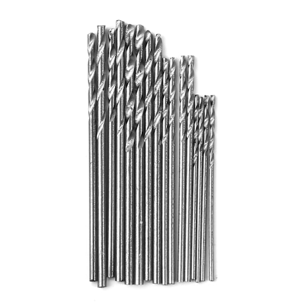 16-delat HSS-borrset i vitt stål, 0,8-1,5 mm, för elektriska slipmaskiner