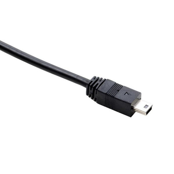 Dobbelt USB A til Mini 5Pin Y-kabel, samtidig dataoverførsel og strømforsyning 1pc