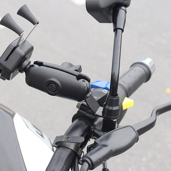 Vinklet basearbejde til kamera smartphone monteringsbase motorcykeltilbehør