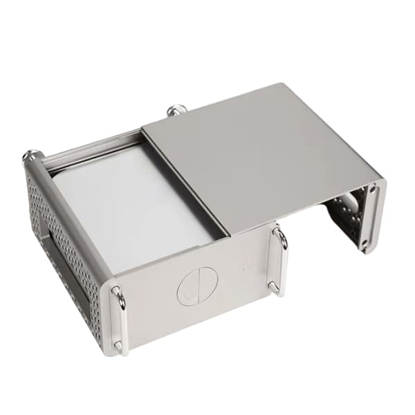 Skrivebordsstander til Mini Desktop Vertikal Holder Fuld Beskyttelse Nem Installation Silver
