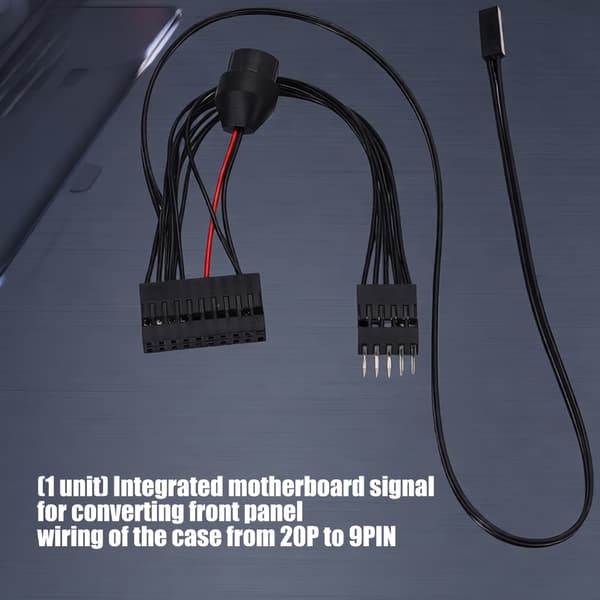 20P til 9PIN frontpanel signaloverføringsledning for datamaskinvesketilkobling