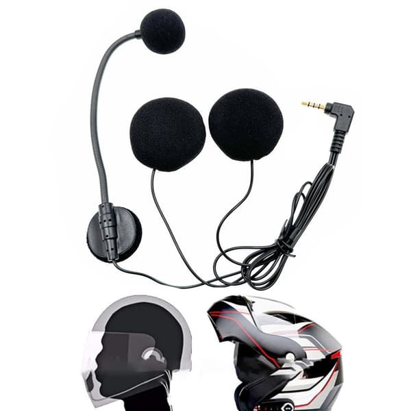Moottoripyöräkypärät Intercom Mic Omnidirectional -mikrofoni sisäänrakennettu 32Ω kaiutin
