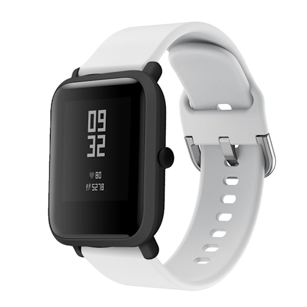 Rem passform för Bip 20MM vattentätt armband Slitstarkt för Smart Watch Modeband Bälte Sportarmband Black
