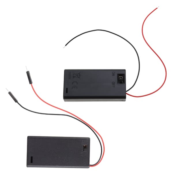 AA batterikasse med bryter og ledninger Ny AA batteriboks 2 celler / 4 celler null - Section 2