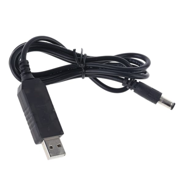 USB Step-Up 5V til 12V 5.5x2.1mm Strømkabel til Wifi Router LED Strip