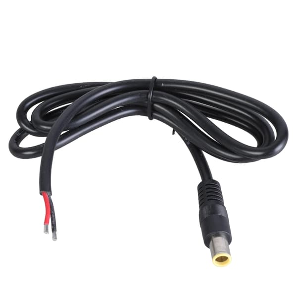 DC7.9x5.5mm Strømkabel DC7909 7.9x5.5mm Hanstik Kabel med Bare Ledningsender til Solpanel Laptop Oplader 1m