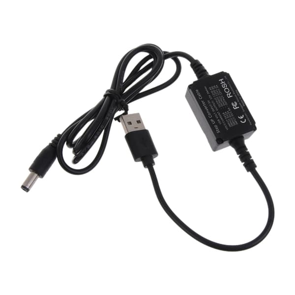 USB til DC5.5x2.1mm strømregulator ladekabel USB Step Up Converter-kabel
