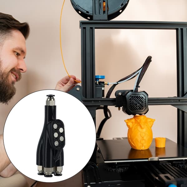Til Lab X1C P1P/S 4-i-1 PTFE Adapter 3D Printer Tilbehør Slangeforbindelser til Lab 3D Printere Tilbehør