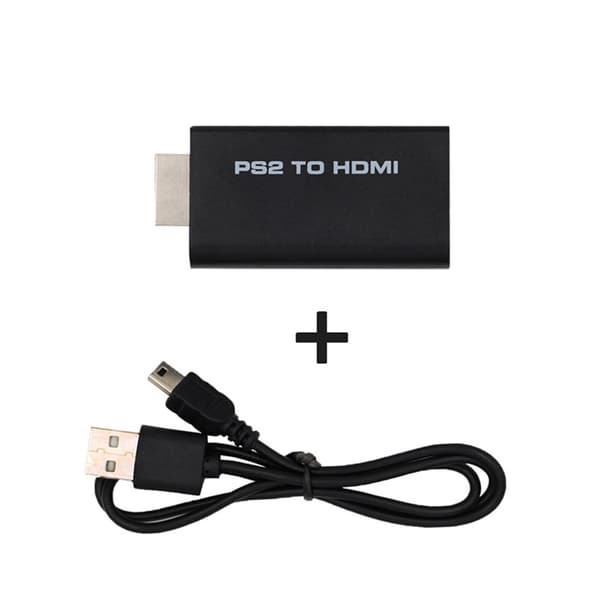 Spillekonsol til projektor konverter til HDMI-kompatibel adapter sort