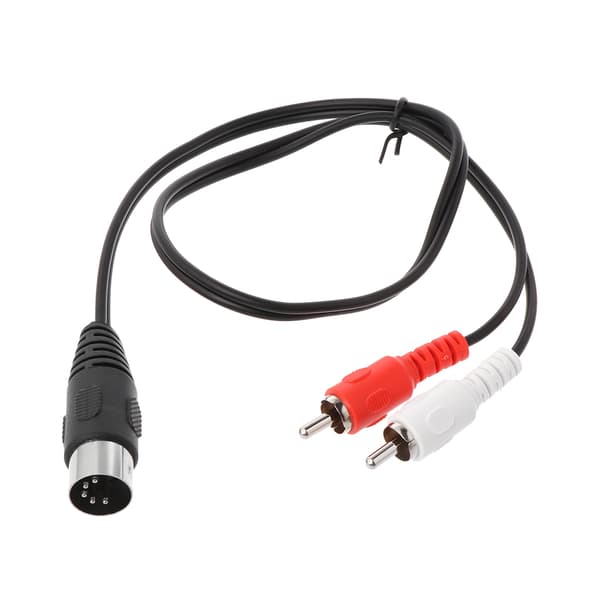 0,5M/1,5M 5 Pin Din Han til 2 RCA Han Audio Video Adapter Kabel Ledning Conne