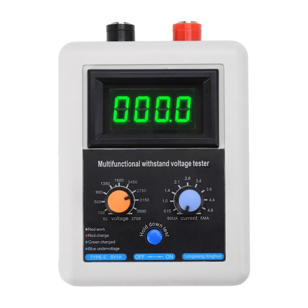 Multifunktionsmåler Diode Triode Spændingskapacitetsmåler Modstå Spændingstester IGBT Transistor Tester 50-3700V Green