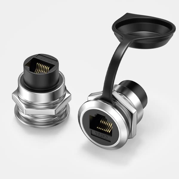 To USB3.0 runde hun-panelmonteringsadaptere kompakte til faste positioner null - RJ45
