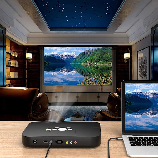 1.8m USB-C till DisplayPort 4K @60Hz Typ-C till DP-kabel HBR3 Alt Mode-adapter