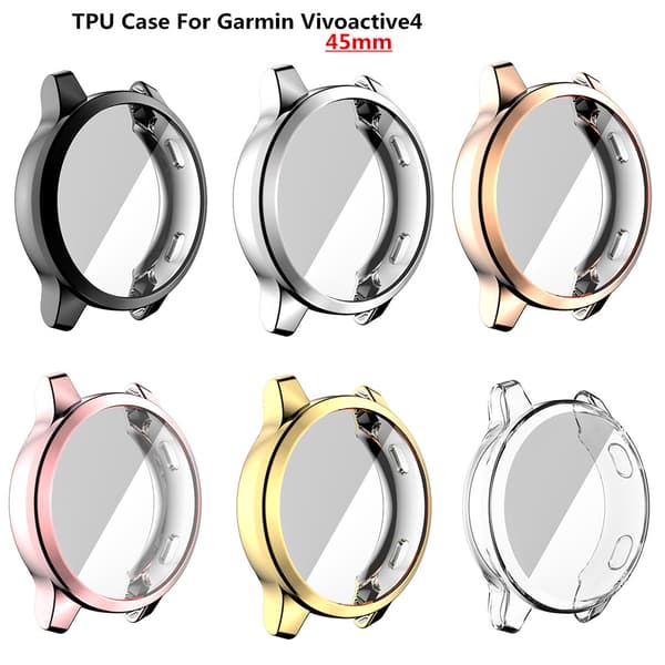 Stöttåligt skal för Vivoactive 4 45mm Full Screen Protector Clear