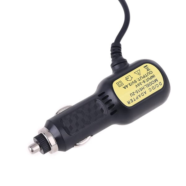 Dubbla Mini USB-portar Dash Cam Bil Cigarettadapter Tändarkabel Laddare för DVR MR