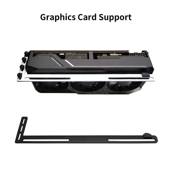 GPU Stödfäste Grafikkort Stöd GPU Hållare Grafikkortshållare Fäste Black