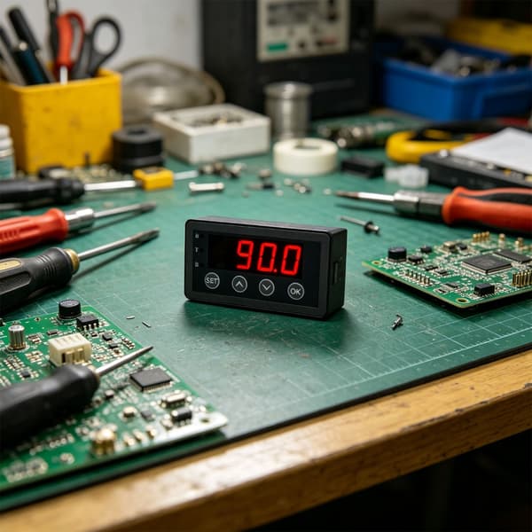 Industriell digital displayenhet för 0-10V 2-10V 0-20mA 4-20mA ingångskapacitet i processkontroll null - Version withrelay