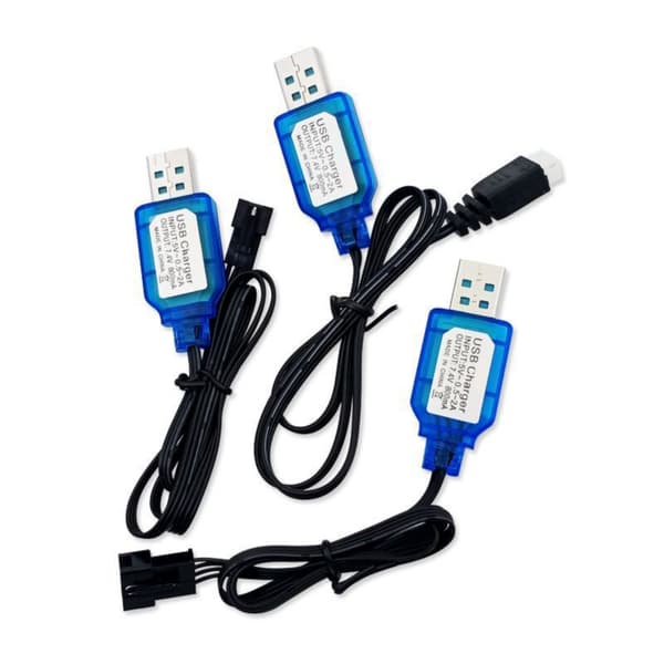 Batteri USB-opladerkabel SM2.0 3P 4P XH 3P-stik til både og quadcoptere null - SM 4P
