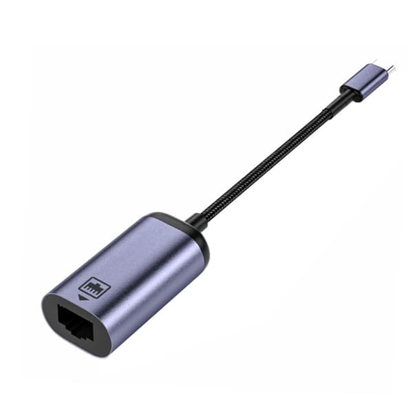 USB C til Ethernet-adapter Type C til RJ45 hannkabel direkte tilkoblet 100 Mbps