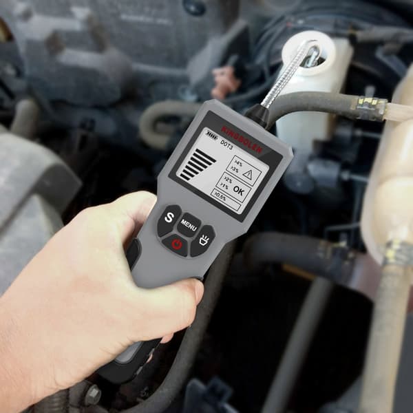 Automatisk væskedeteksjon Bremsvæsketester Digital DOT3 DOT4 DOT5.1 LED-indikator Viser elektronisk