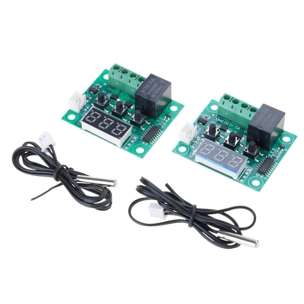 W1209 DC12V Temperaturregulator Digital Display Termostat Dubbel Omkoppling