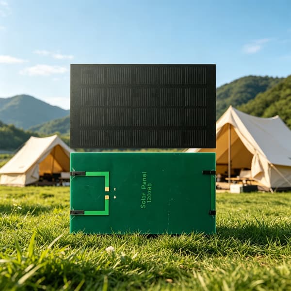 1,2W 5V Bærbart Solpanel Mini Solopladningspanel Fotovoltaiske Celler