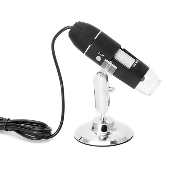 1600X USB Digital Mikroskopkamera Endoskop 8 LED Förstoringsglas med Stativ