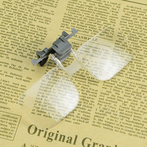 Praktiska Huvudmonterade Glasögon Clip-on 2x Förstoringsglas Akryl Optisk Lins
