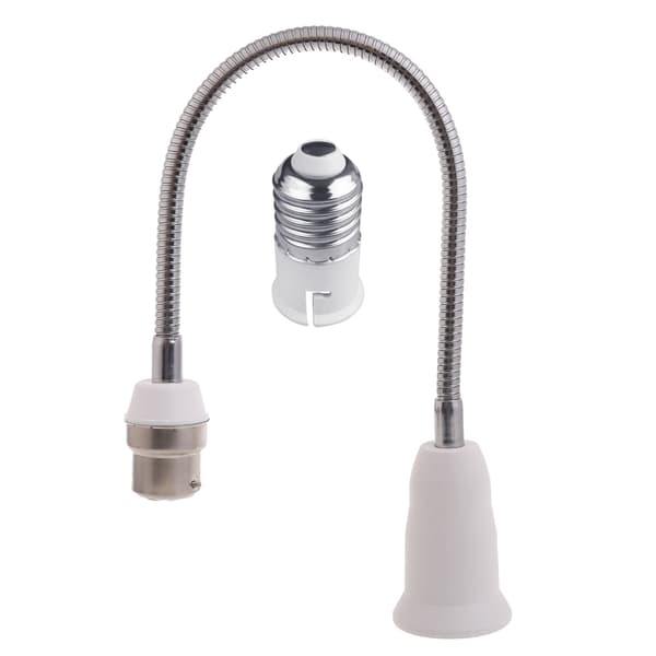 B22 - E27 -jatkoadapteri, 360 astetta säädettävä LED-lampun kanta 60cm